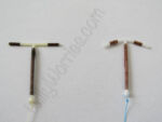 Two different types of IUC - copper coil - intra-uterine contraceptive device Two different types of IUC - copper coil - intra-uterine contraceptive device